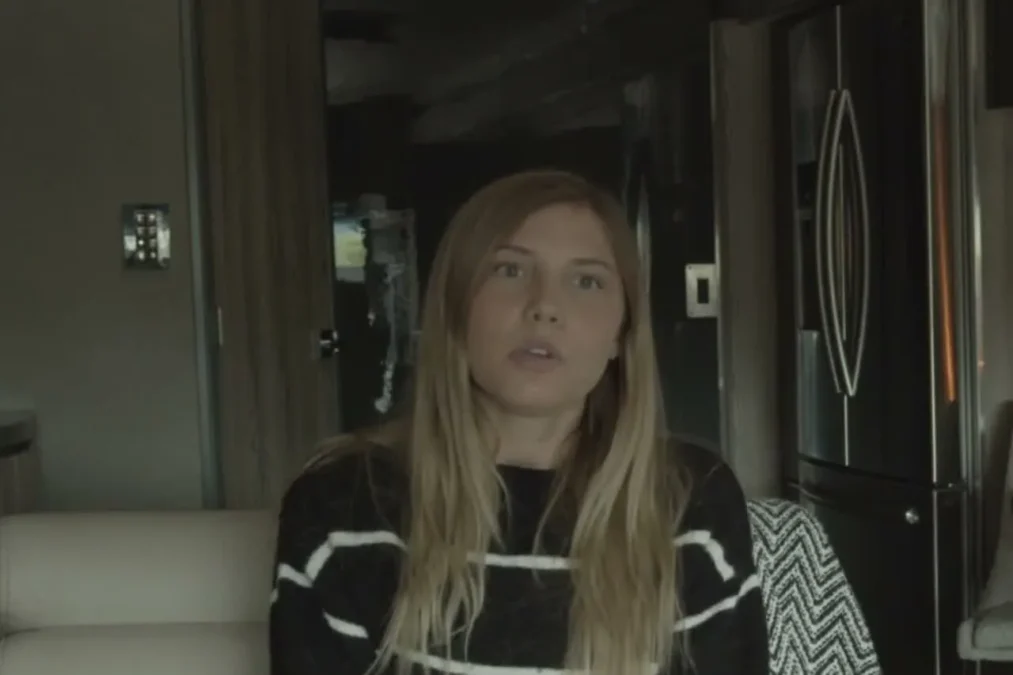 Paige Price, Frankie Muniz's estranged wife, speaking in a video on his YouTube channel