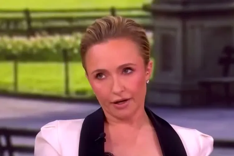 Hayden Panettiere speaking during an interview on The View