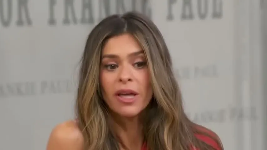 Taylor Frankie Paul answering a question on the Good Morning America set