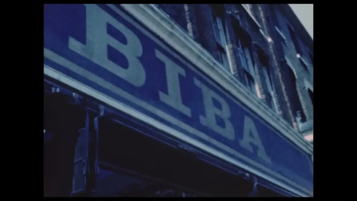 Archival colour footage from the 1960s in the documentary Twiggy