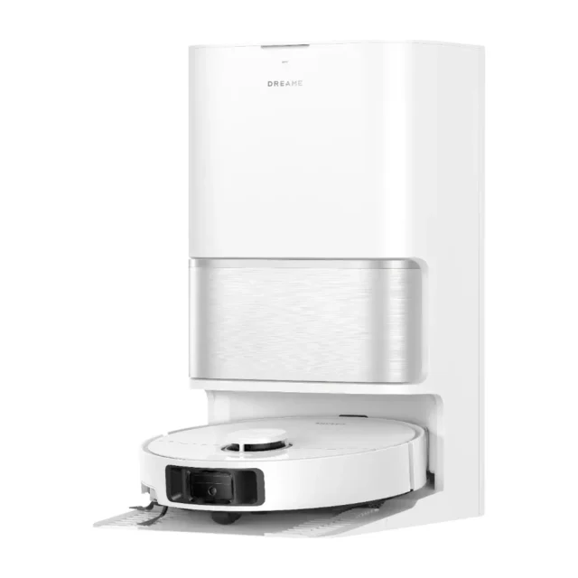 The Dreame L40 Ultra Gen 2 robot vacuum on its docking station